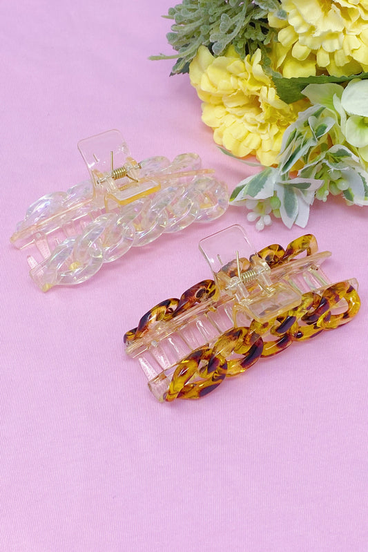 Crystal Link – Acryl-Haarspange mit Resin-Details